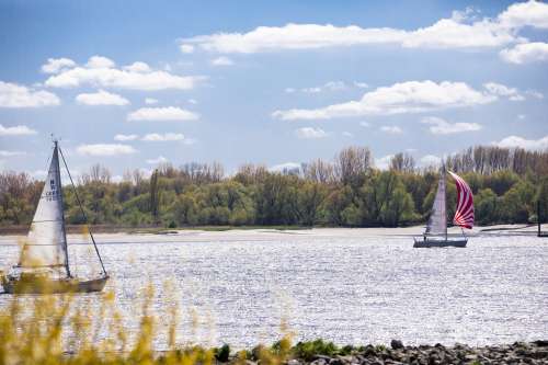 Sommer_Mood Elbe und Segler